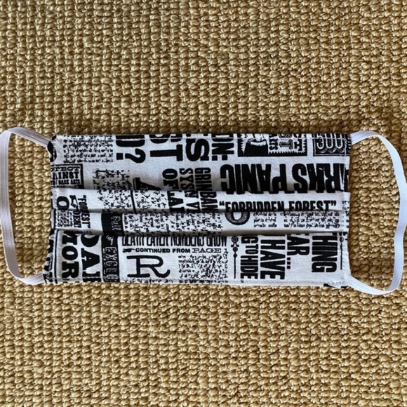 Accessories - Harry Potter Daily Prophet Handmade Face Mask